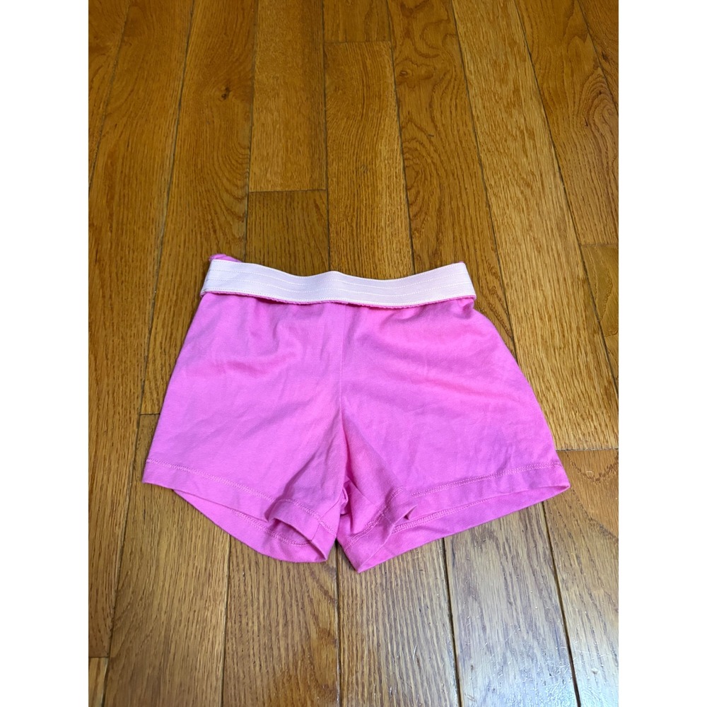 Wonder Nation Girls Pink Athletic Shorts Foldover Waistband Size S 6-6X